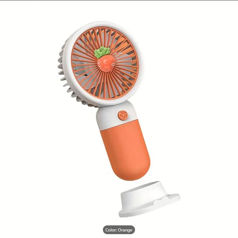 Cute Handheld Portable Fan Strong Power With USB Rechargeable