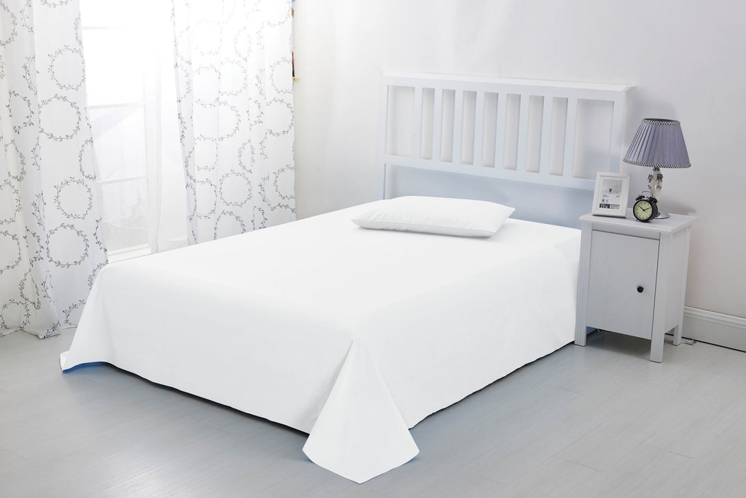 Sonia Linens Home Basic Soft Brushed Microfibre Flat Sheet - Non Iron Breathable Hypoallergenic Top Sheet