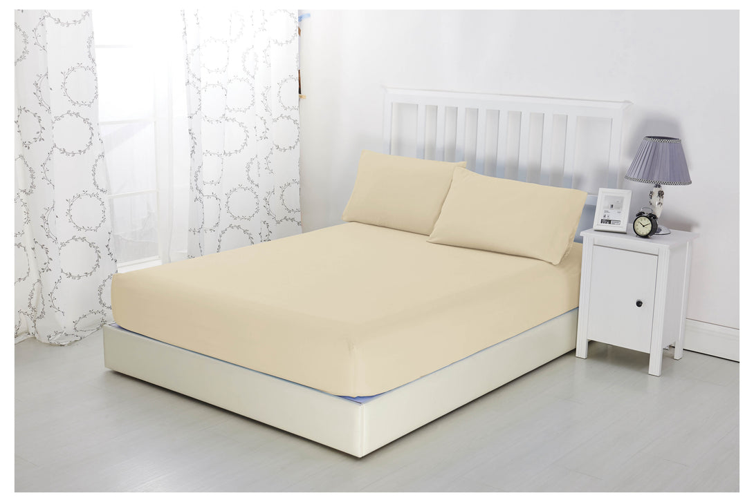 Sonia Moer Super Soft Brushed Microfibre Fitted Sheet - Non Iron Breathable Hypoallergenic Bottom Sheet with Strong Elastic Hem-Wholesale Deal