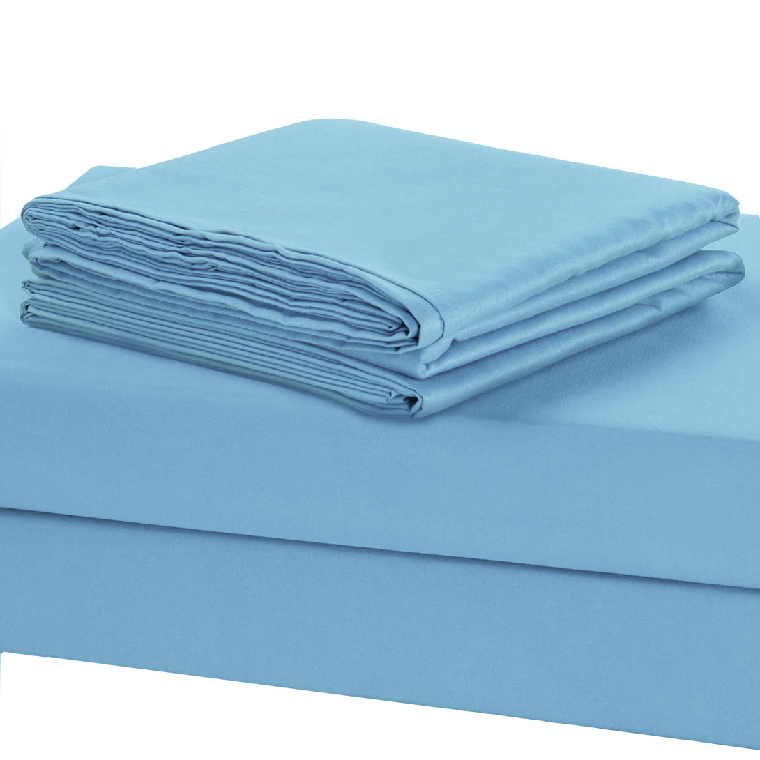 Sonia Linens Home Basic Soft Brushed Microfibre Flat Sheet - Non Iron Breathable Hypoallergenic Top Sheet