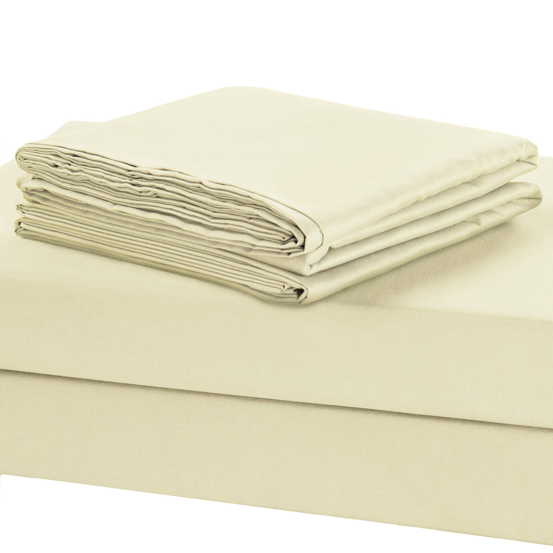 Sonia Moer Super Soft Brushed Microfibre Flat Sheet - Non Iron Breathable Hypoallergenic Top Sheet-Wholesale Deal