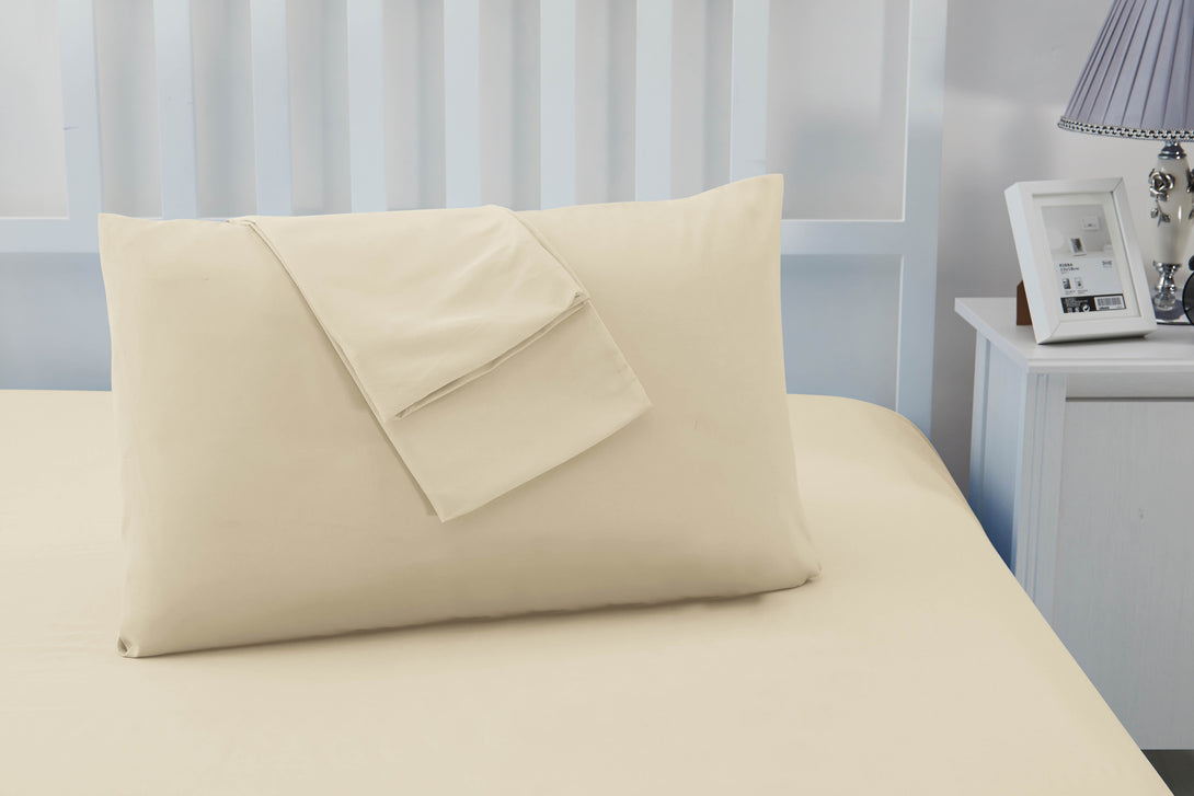 Sonia Moer Super Soft Brushed Microfibre Pillowcases - Non Iron Breathable Hypoallergenic Pillowcases set of 2
