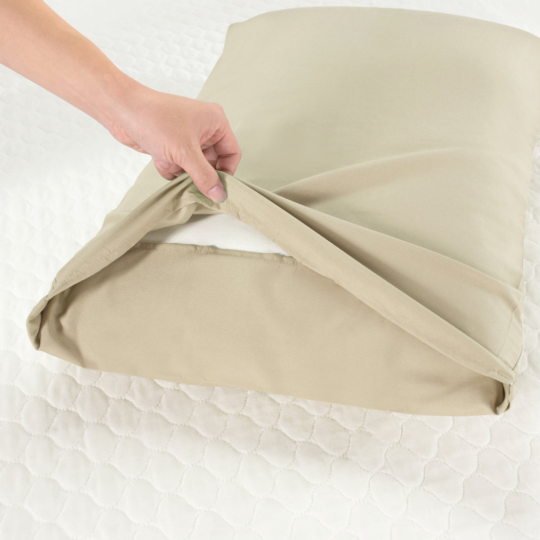 Sonia Moer Super Soft Brushed Microfibre Pillowcases - Non Iron Breathable Hypoallergenic Pillowcases set of 2