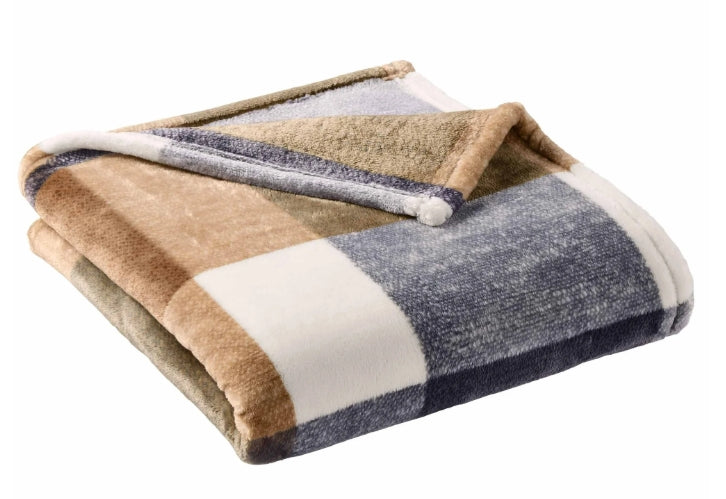 Sonia Linens Home Basic Decorative Ultra Plush Blanket Collection, Heavy Weight, Multiple Patterns and Colours