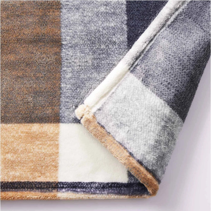 Sonia Linens Home Basic Decorative Ultra Plush Blanket Collection, Heavy Weight, Multiple Patterns and Colours