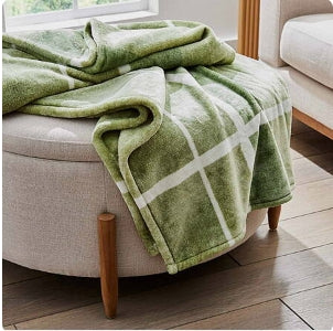 Sonia Linens Home Basic Decorative Ultra Plush Blanket Collection, Heavy Weight, Multiple Patterns and Colours