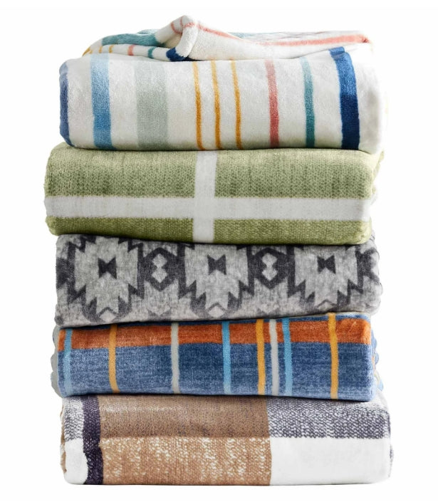 Sonia Linens Home Basic Decorative Ultra Plush Blanket Collection, Heavy Weight, Multiple Patterns and Colours
