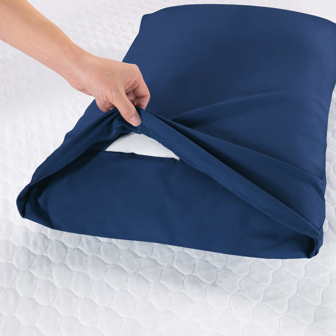 Sonia Moer Super Soft Brushed Microfibre Pillowcases - Non Iron Breathable Hypoallergenic Pillowcases set of 2