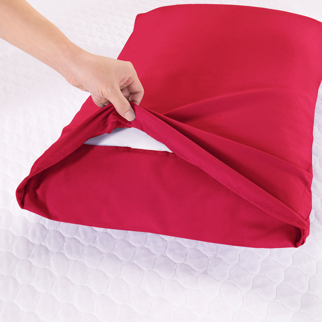 Sonia Moer Super Soft Brushed Microfibre Pillowcases - Non Iron Breathable Hypoallergenic Pillowcases set of 2