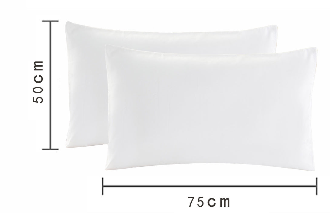 Sonia Moer Super Soft Brushed Microfibre Pillowcases - Non Iron Breathable Hypoallergenic Pillowcases set of 2